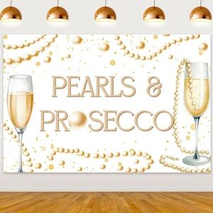 Pearls & Prosecco Backdrop - NWT